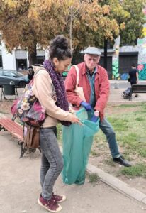 Lors de la Journée de la Terre à Santiago